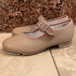Capezio Kids Toddler Girl Tan/Brown Tap Dancing Shoe 11.5M